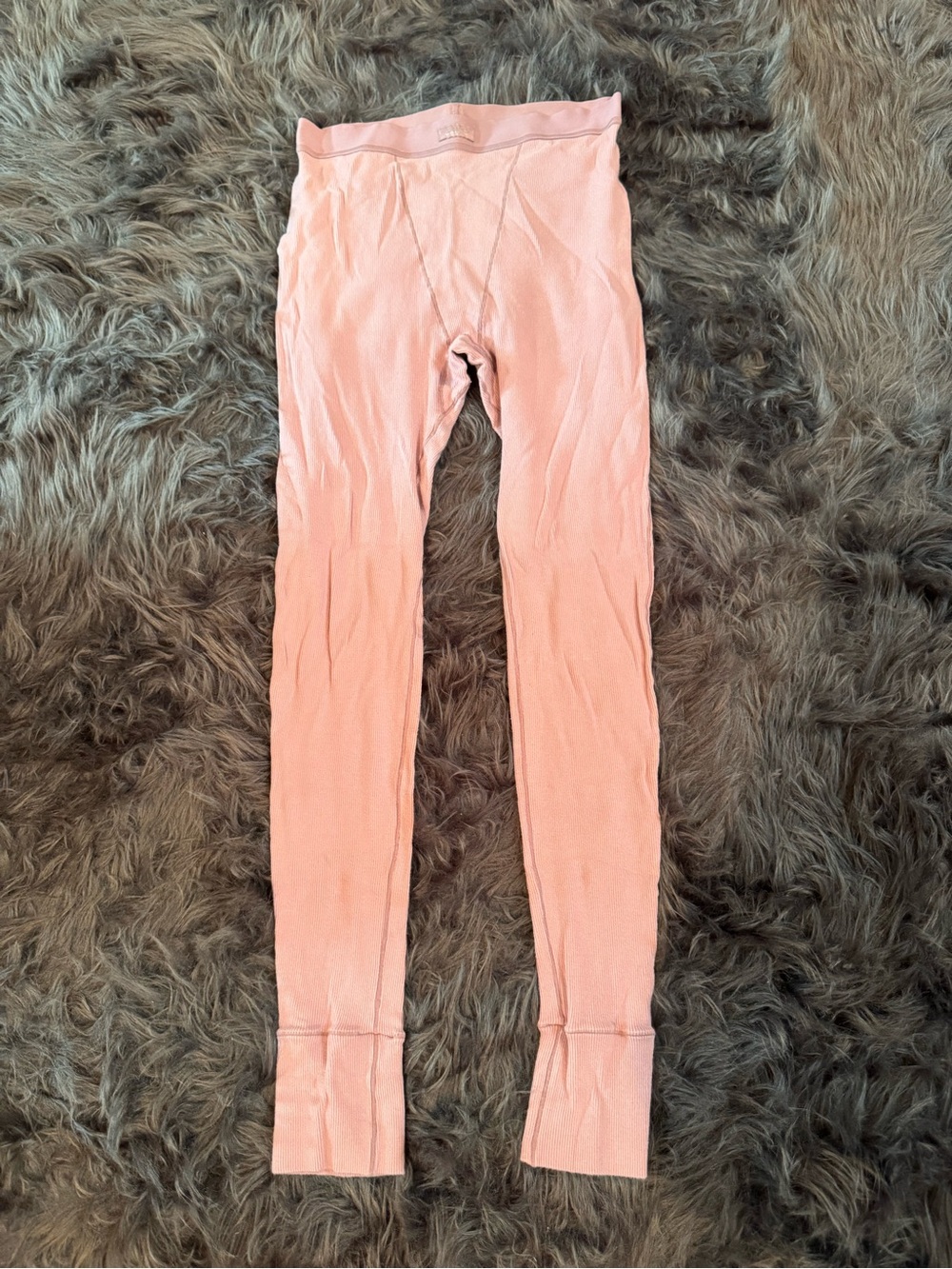 Skims Pink Thermal Leggings